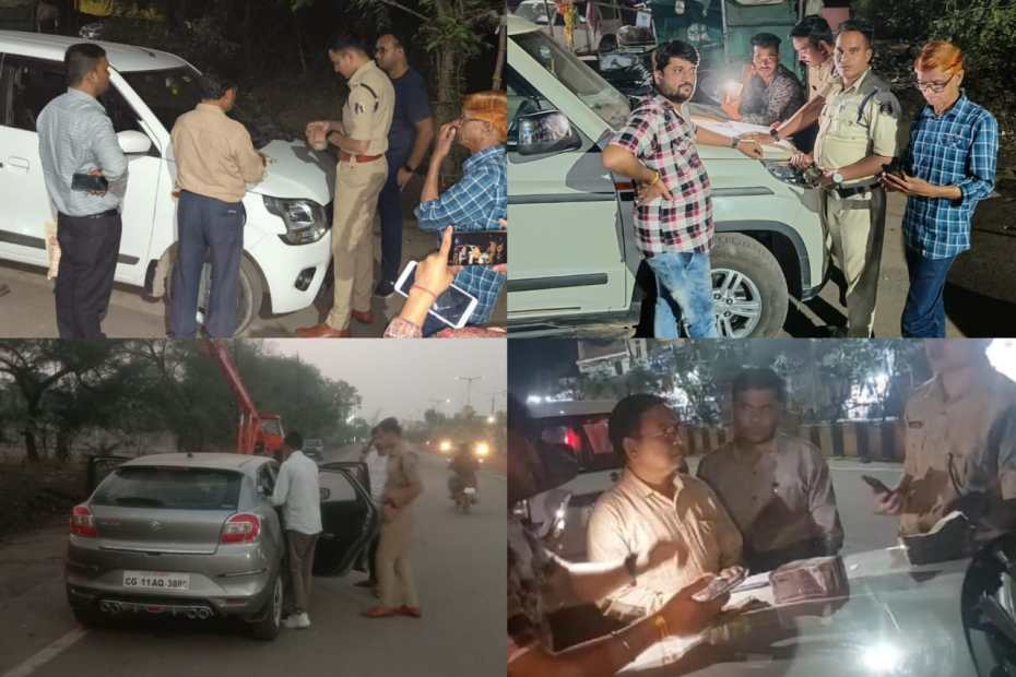 खरसिया एसडीओपी IPS आकाश श्रीश्रीमाल के नेतृत्व में पुलिस ने 3 गाड़ियों से 11.54 लाख रुपए नगदी की जप्त 2 1000966795
