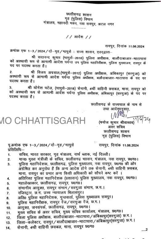 बलौदाबाजार में हिंसक प्रदर्शन के बाद हटाए गए कलेक्टर-एसपी, IAS दीपक सोनी और IPS विजय अग्रवाल को मिली जिम्मेदारी 1 1001195132