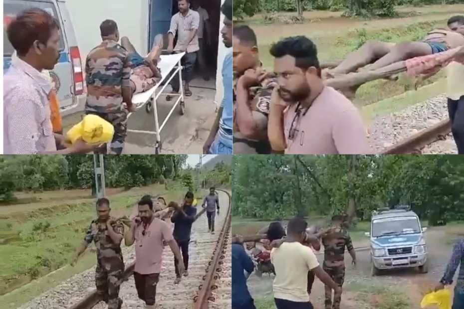 रेलवे ट्रैक के खंभे पर चढ़ा युवक करंट से झुलसा, कमर भी टूटी, घायल युवक की मदद के लिए देवदूत बनकर पहुंची डायल 112 1 1001334168